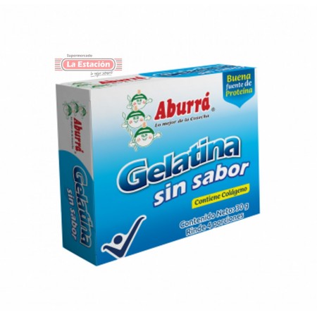 GELATINA ABURRÁ SIN SABOR CAJA X 30...
