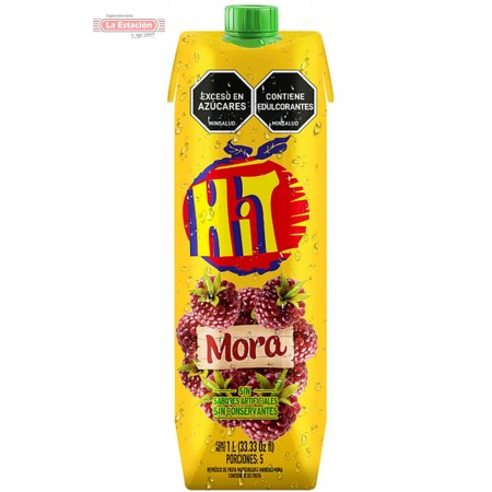 JUGO HIT TETRA x 1 LITRO MORA