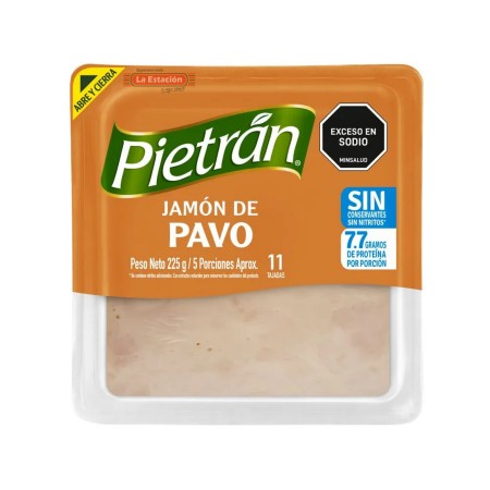 JAMÓN PIETRÁN PAVO PAQUETE x 225 g