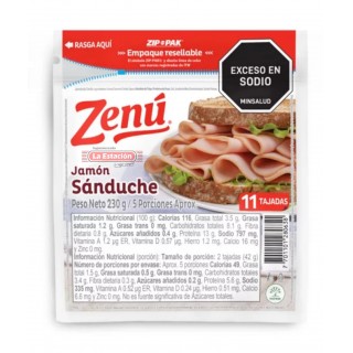 JAMÓN SANDUCHE STANDAR ZENÚ...