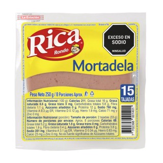 MORTADELA RICA PAQUETE x 250 g