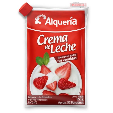 CREMA DE LECHE ALQUERIA BOLSA x 850...