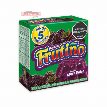 GELATINA FRUTIÑO CAJA x 14 GRAMOS MORA