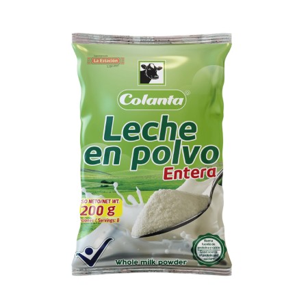 LECHE COLANTA POLVO BOLSA x 200 GRAMOS