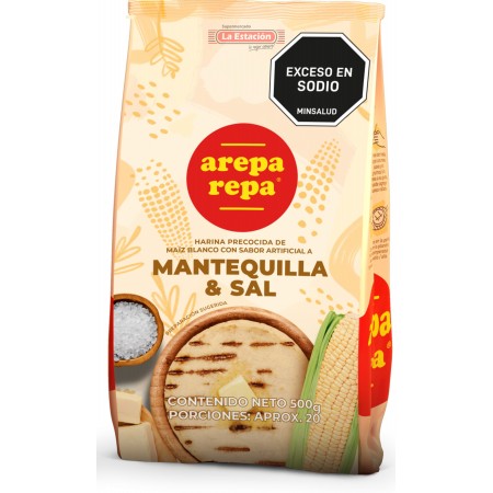 HARINA AREPA REPA MANTEQUILLA Y SAL...
