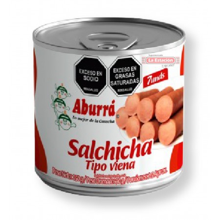 SALCHICHA TIPO VIENA ABURRÁ LATA X...