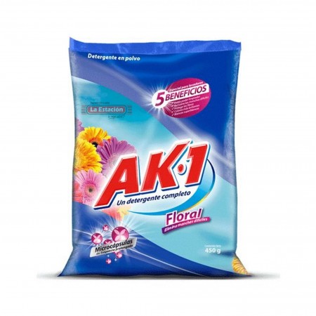 DETERGENTE AK-1 FLORAL BOLSA x 450 g