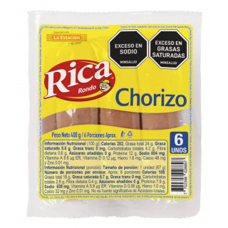 CHORIZO RICA CERDO PAQUETE...