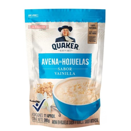 AVENA QUAKER HOJUELA VAINILLA BOLSA X...