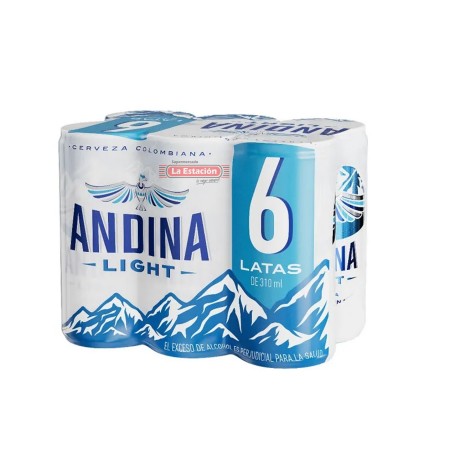 CERVEZA ANDINA LIGHT X 6 UNIDADES...