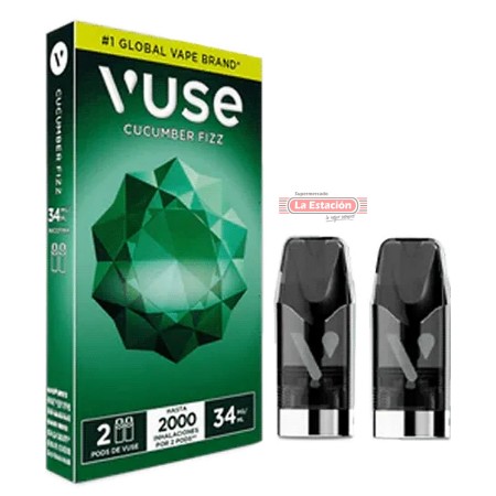 VAPE VUSE POD X 2 UNIDADES CUCUMBER FIZZ