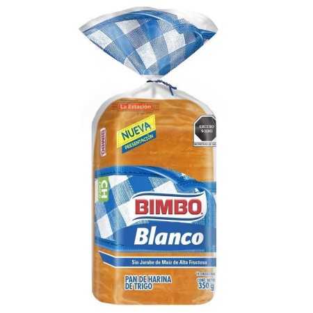 PAN TAJADO BIMBO PEQUEÑO BOLSA X 350...