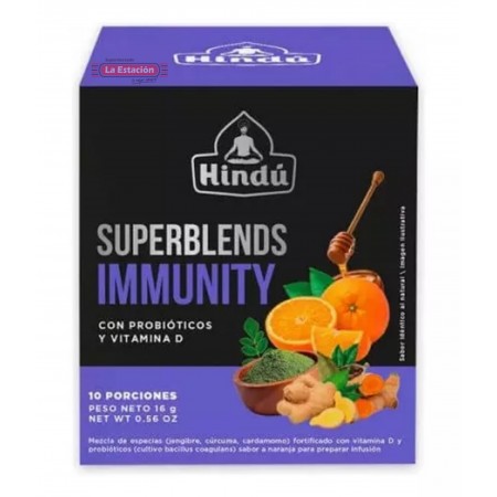 TÉ HINDÚ INFUSIÓN IMMUNITY CAJA X 10...
