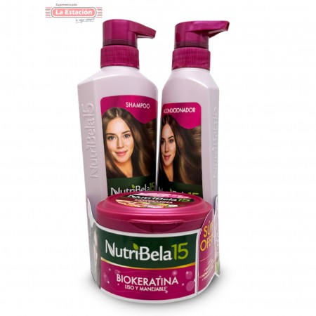 KIT NUTRIBELLA CHAMPÚ X 400 ML +...