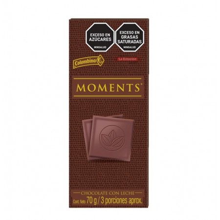 CHOCOLATE MOMENTS TABLETA X 70 GRAMOS