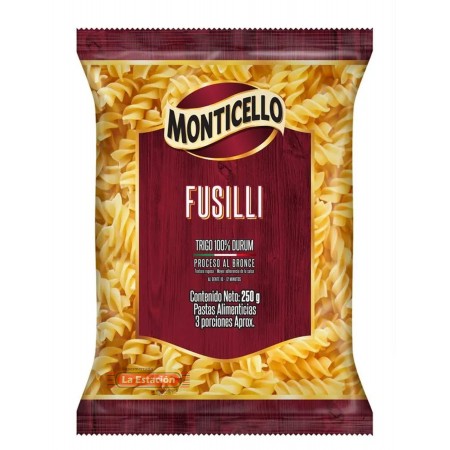 PASTA MONTICELLO FUSILLI BOLSA X 250...