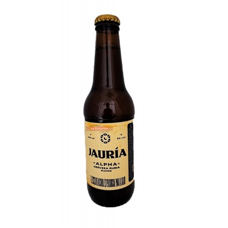 CERVEZA JAURÍA ALPHA RUBIA BOTELLA X...