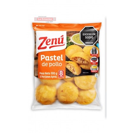 PASTEL ZENÚ POLLO PAQUETE X 8...