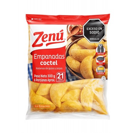 EMPANADAS ZENÚ CON GUISO Y PAPA X 6...