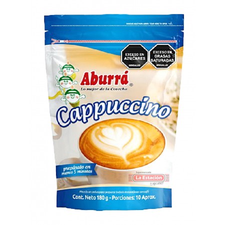 CAPPUCCINO ABURRÁ BOLSA X 180 GRAMOS