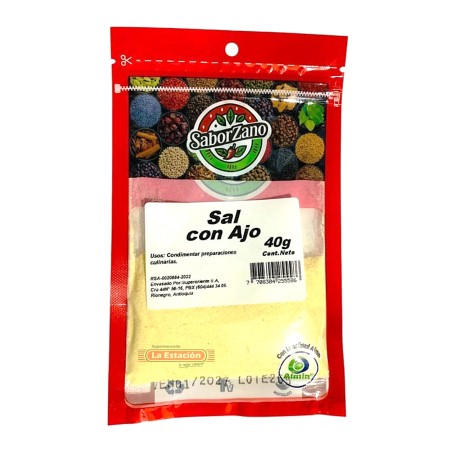 CONDIMENTO SABORZANO SAL DE AJO SOBRE...