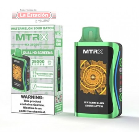 VAPE MTRX 25000 PUFF WATERMELON SOUR BAT