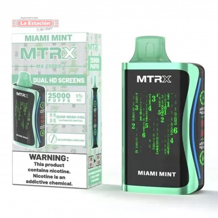VAPE MTRX 25000 PUFF MIAMI MINT