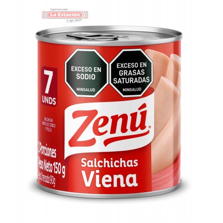 SALCHICHA VIENA ROJA ZENU LATA x 150...