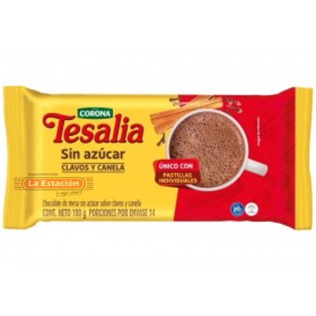 CHOCOLATE TESALIA PAQUETE x 100 GRAMOS