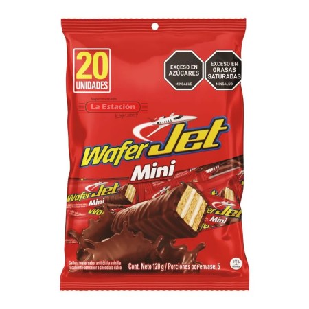 GALLETA WAFER JET MINI BOLSA X 20...