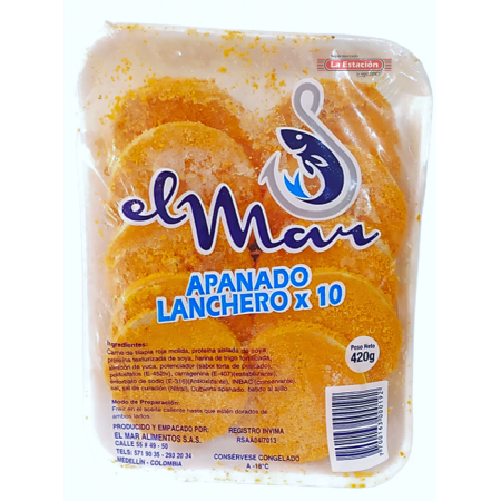 LANCHERO APANADO EL MAR BANDEJA X 420...